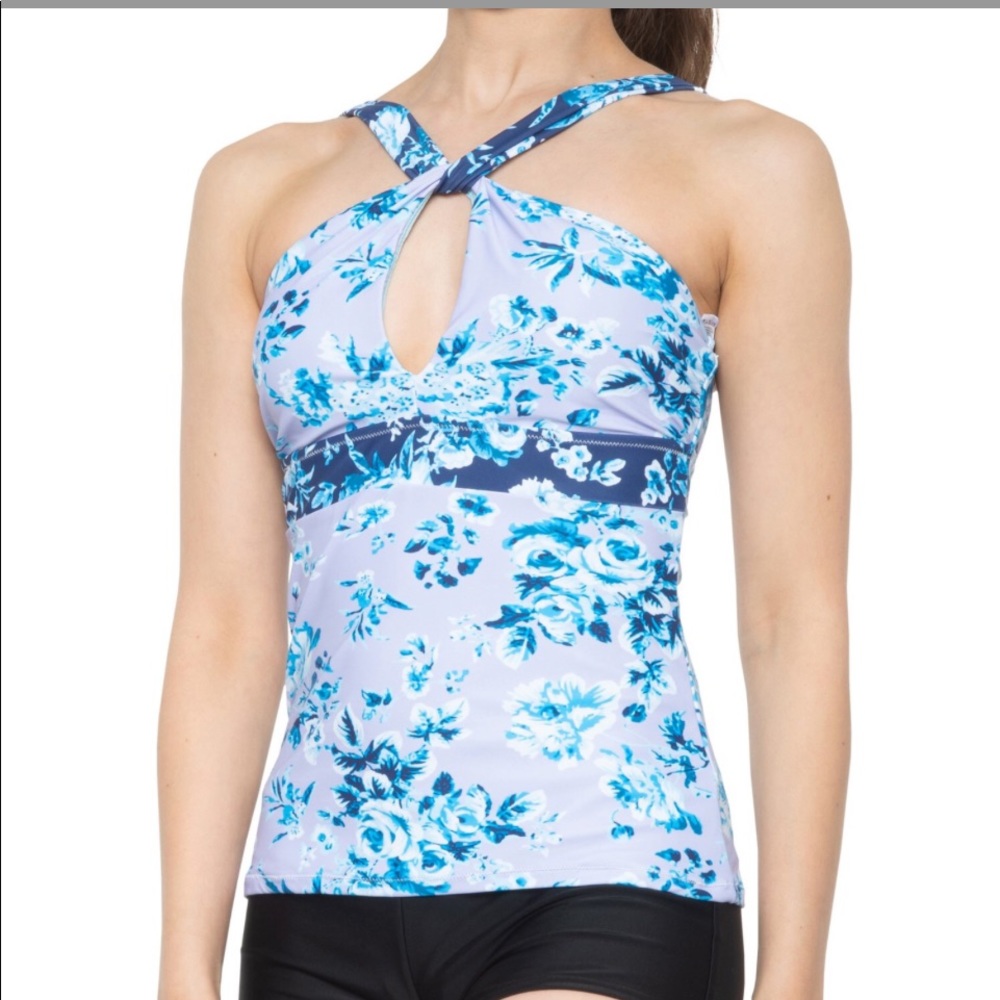 🆕 Nanette Lepore Maeve Keyhole halter floral pattern 102